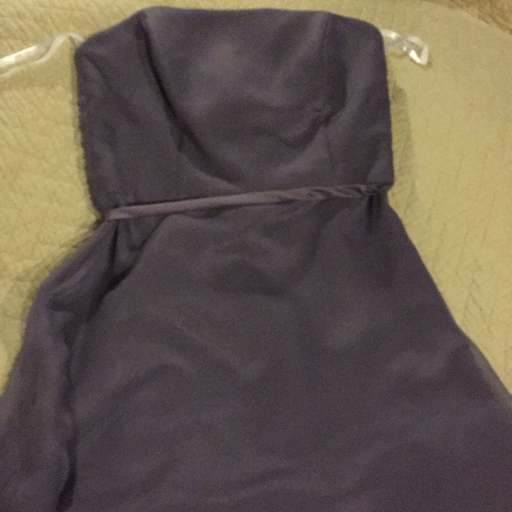 After Six tea length lilac dress